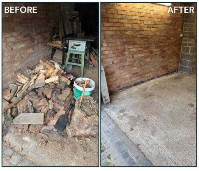 Garden clearance — shed dismantle and removal